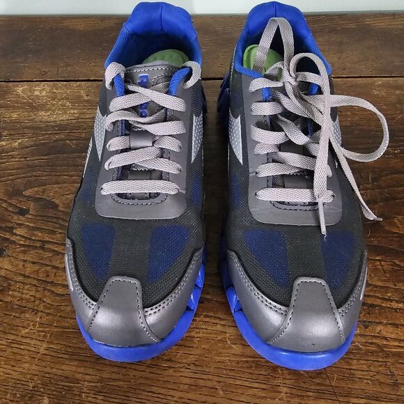 Reebok Women’s 8M Zig Pulse Composite Toe Work Shoe RB3018 Gray Blue Preowned - Picture 3 of 9